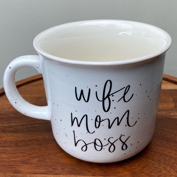 Sweet Water Decor Other - Ceramic Camp Mug “wife mom boss”